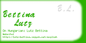 bettina lutz business card